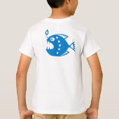 Diep Blauw: de grote luie vis #2 T-shirt (Achterkant)