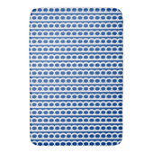 Diep Blauw en wit Moderne bubble Golven Badmat (Voorkant Verticaal)