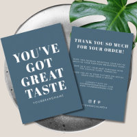 Diep blauw, je hebt een geweldige smaak bedankt