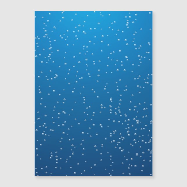 Diep Blauw Water en Kleine Bellen (Voorkant)