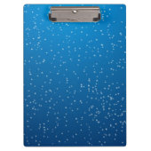 Diep Blauw Water en Kleine Bellen Klembord (Voorkant)