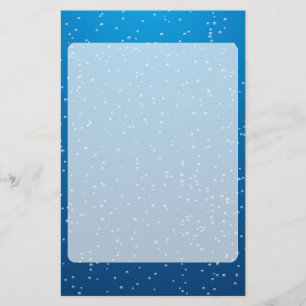 Diep Blauw Water en Uiterst kleine Bellen Briefpapier