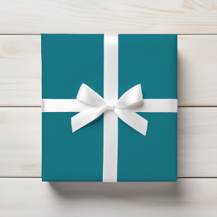 Diep Blauwgroen Blauw Turquoise Pauw Effen Kleur Cadeaupapier