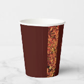 Diep bruin diner herfstfeest Happy Thanksgiving Papieren Bekers (Rechts)