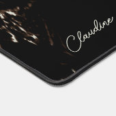 Diep Bruin Zwart Marmer Look Bureaumatten & Pads (Hoek)