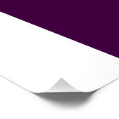 Diep donker mysterieus paarse kunst design modern perfect poster (Hoek)