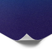 Diep donkerblauw korrelig vignetteffect poster (Hoek)
