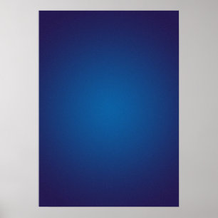 Diep donkerblauw korrelig vignetteffect poster