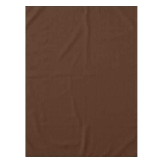 Diep donkerbruine, vaste kleur tafelkleed (Voorkant)