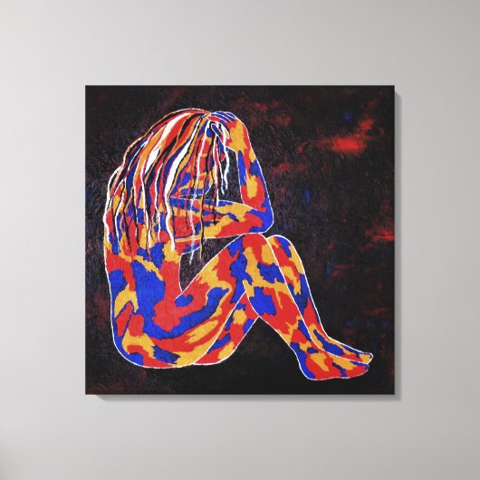 diep doordacht canvas afdruk (Voorkant)