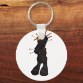 Diep doordachte zwarte video-pop-Sleutelhanger Sleutelhanger (Voorkant)