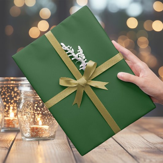 Diep Elegant Kerst Groen Inpakpapier