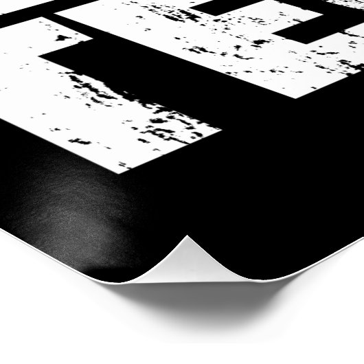 Diep en donker. Techno Perfect Poster (Hoek)