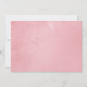 Diep fluweel en Struik roze doop of doop Kaart (Achterkant)