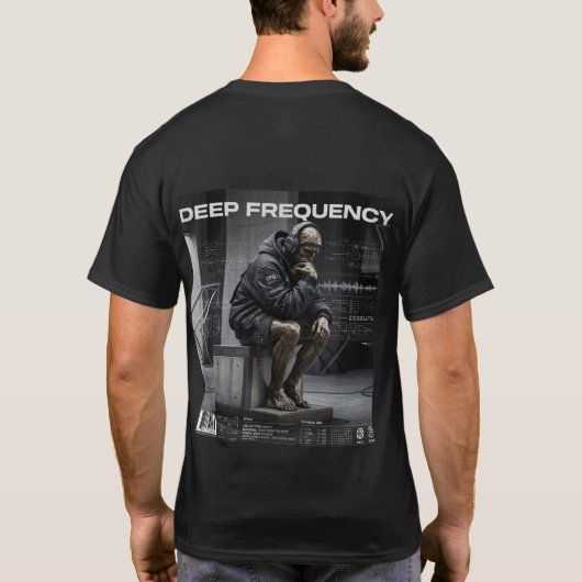 Diep-Frequentie Techwear Grafische T-Shirt (Achterkant)