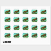 Diep gefrituurde wolf sticker (Vel)