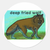Diep gefrituurde wolf sticker (Voorkant)