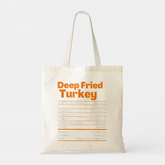 Diep gefrustreerd Shirt Thanksgiving Voeding Fac Tote Bag (Achterkant)