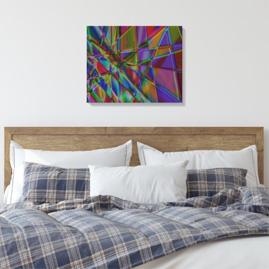 Diep gekleurd Abstract kunstcanvas Canvas Afdruk (Insitu (Slaapkamer))