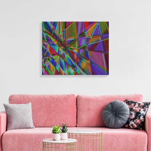 Diep gekleurd Abstract kunstcanvas Canvas Afdruk (Insitu (Woonkamer))