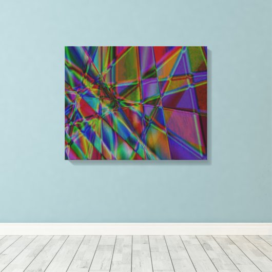 Diep gekleurd Abstract kunstcanvas Canvas Afdruk (Insitu (Houten vloer))