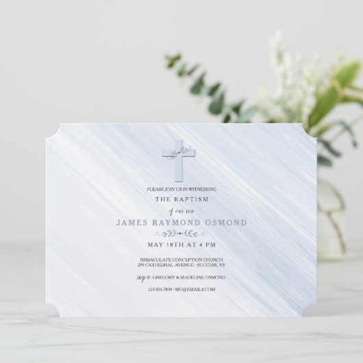 Diep geloof religieuze uitnodiging (Staand voorkant)