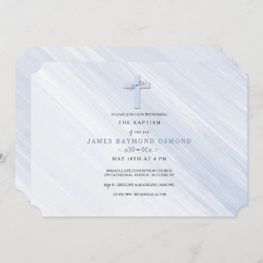 Diep geloof religieuze uitnodiging (Voorkant / Achterkant)