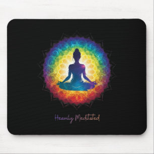 Diep Gemediteerde Yoga Inspirerende Vreedzame Zen Muismat