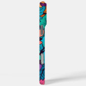 Diep getinte eikenbladeren kleurrijk herfstpatroon Case-Mate iPhone case (Achterkant / Rechts)