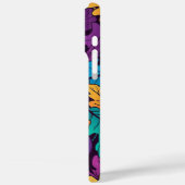 Diep getinte eikenbladeren kleurrijk herfstpatroon Case-Mate iPhone case (Achterkant / Links)
