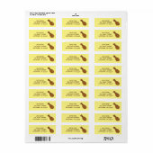 Diep gevlekte kip Drumstick - soep Etiket (Full Sheet)