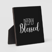 Diep gezegend, geloofssucces Motivatie Fotoplaat (Voorkant)