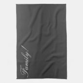 Diep grijze keukenhanddoek mix (Verticaal)