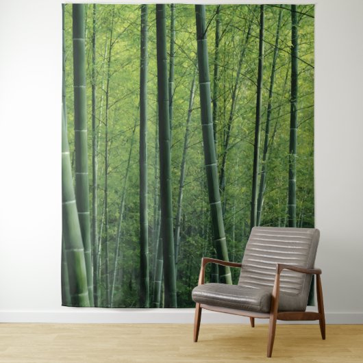 Diep groen bos achtergrond of decor wandkleed (In situ)