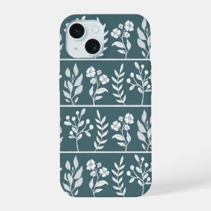 Diep groen botanisch herbarium tuin iPhone 15 case