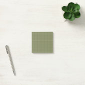 Diep groen geruit patroon Elegant rasterontwerp Post-it® Notes (Kantoor)