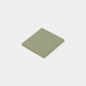 Diep groen geruit patroon Elegant rasterontwerp Post-it® Notes (Schuin)