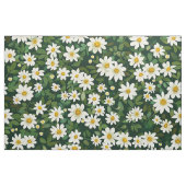 Diep groen kleine witte madeliefjes bloempatroon stof (Yard (91,4 cm))