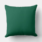 diep groen vierkant sierkussen (Achterkant)