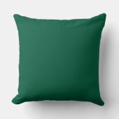 diep groen vierkant sierkussen (Voorkant)