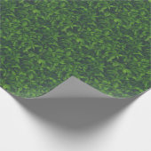 Diep groene bladeren cadeaupapier (Hoek)