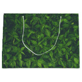 Diep groene bladeren  groot cadeauzakje (Voorkant)
