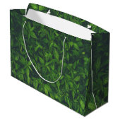 Diep groene bladeren  groot cadeauzakje (Achterkant Gekanteld)