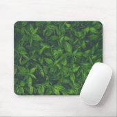Diep groene bladeren muismat (Met muis)