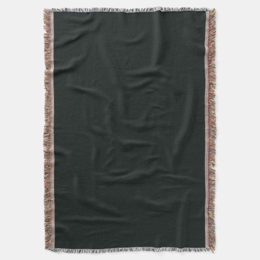 Diep groene effen kleur deken (Voorkant Verticaal)