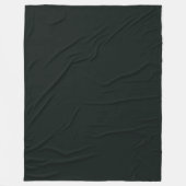 Diep groene effen kleur fleece deken (Voorkant)