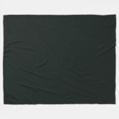 Diep groene effen kleur fleece deken (Voorkant (Horizontaal))