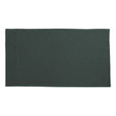 Diep groene effen kleur kussensloop (Achterkant)
