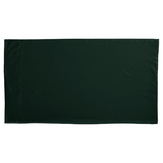 Diep groene effen kleur kussensloop (Voorkant)