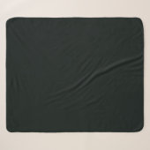Diep groene effen kleur sherpa deken (Voorkant (horizontaal))